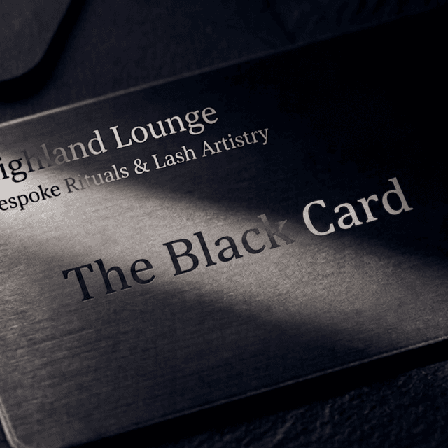 THE HIGHLAND BLACK CARD at Highland Lounge | Bespoke Rituals-Lash Artistry in Big Spring, TX